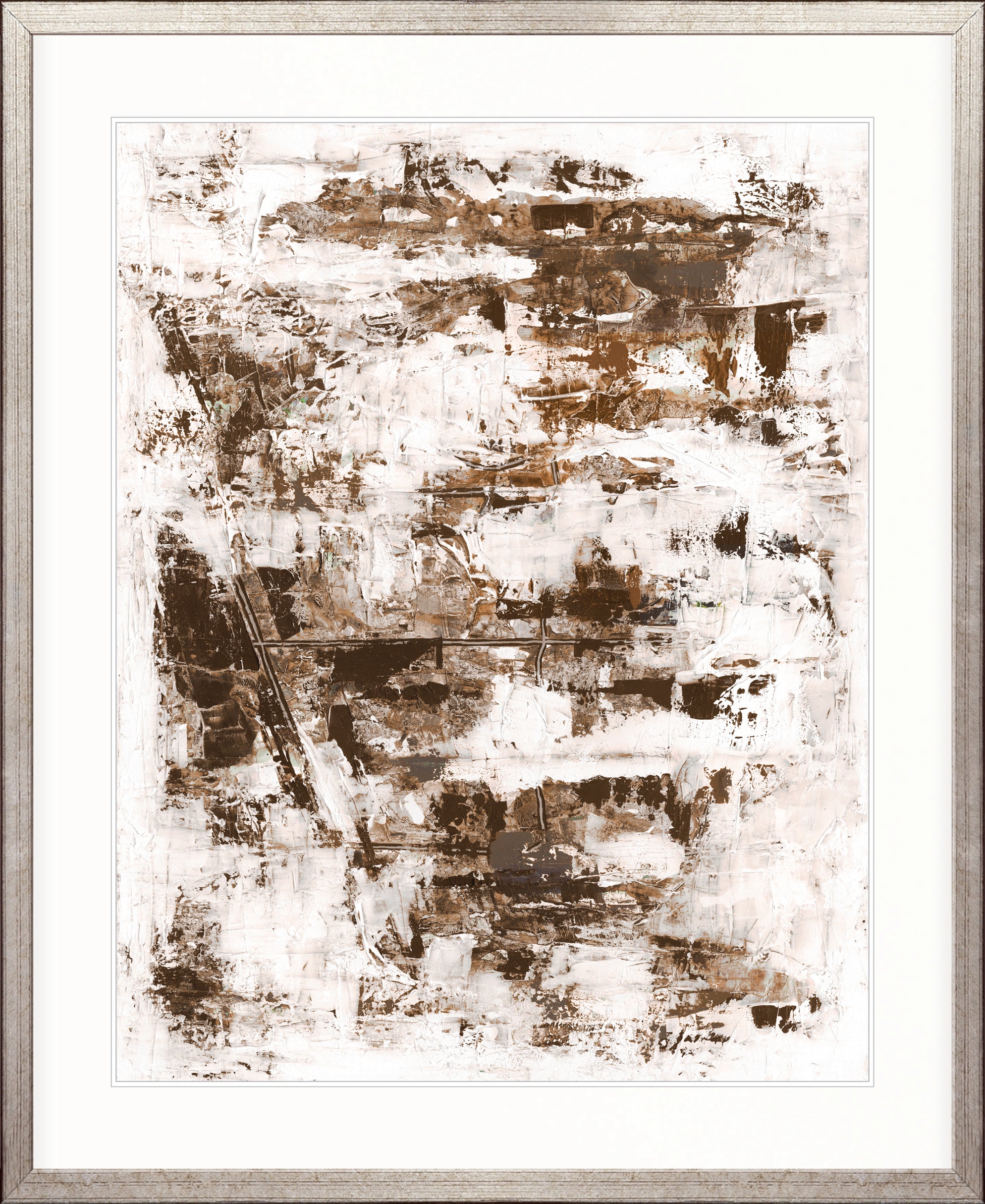 Kensai Earth Abstract I X-Large (1000mm W x 1400mm H) / Clear Acrylic
