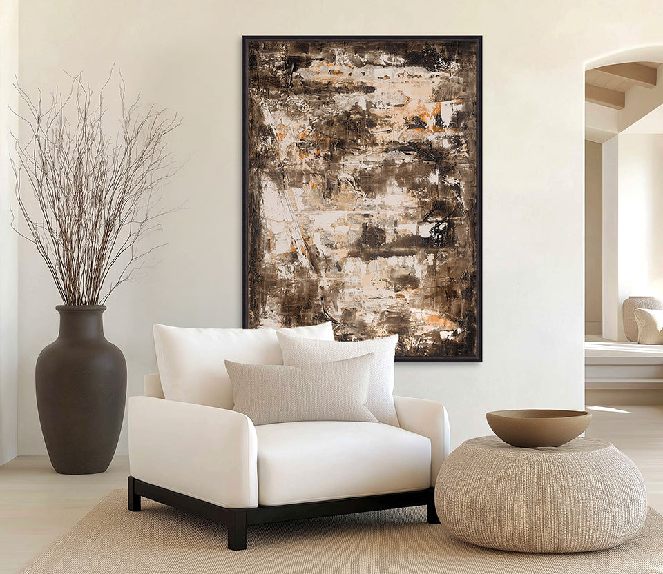 Kensai Earth Abstract III (Canvas)