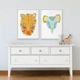 Kiki Safari V (Canvas) Large (903mm W x 1109mm H)