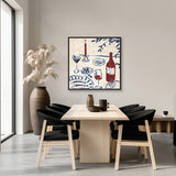 Le Bon Maison V (Canvas) Large (860mm W x 860mm H)