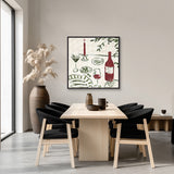 Le Bon Maison VI (Canvas) Large (860mm W x 860mm H)