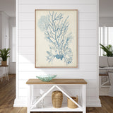 Seaweed Collage II (Pale Blue) (Canvas) Large (903mm W x 1109mm H)