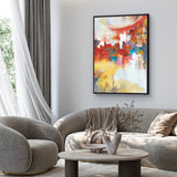 Lexie Colour Burst I (Canvas) Large (903mm W x 1109mm H)