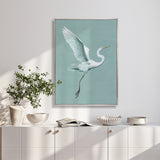 Majestic Egret I (Canvas) Large (903mm W x 1109mm H)
