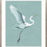 Majestic Egret I Small (465mm W x 560mm H) / Standard Clear Glass