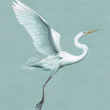 Majestic Egret I Small (465mm W x 560mm H) / Standard Clear Glass