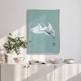 Majestic Egret II (Canvas) Large (903mm W x 1109mm H)