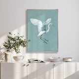 Majestic Egret III (Canvas) Large (903mm W x 1109mm H)