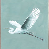 Majestic Egret IV (Canvas) Large (903mm W x 1109mm H)