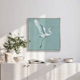 Majestic Egret IX (Canvas) Large (860mm W x 860mm H)
