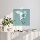 Majestic Egret XI (Canvas) Large (860mm W x 860mm H)