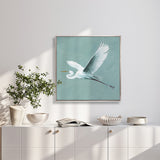 Majestic Egret XII (Canvas) Large (860mm W x 860mm H)