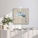 Majestic Egret XIV (Canvas) Large (860mm W x 860mm H)