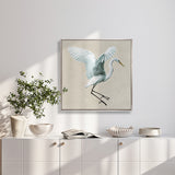 Majestic Egret XV (Canvas) Large (860mm W x 860mm H)