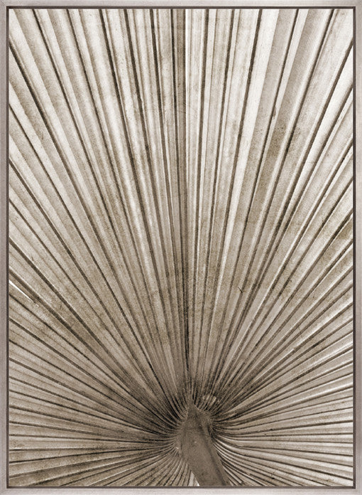 Palm Silhouette (Taupe) X (Canvas)