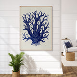 Coral Splendour (Indigo) VII (Canvas)