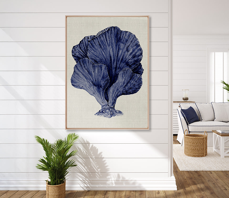 Coral Splendour (Indigo) VIII (Canvas)