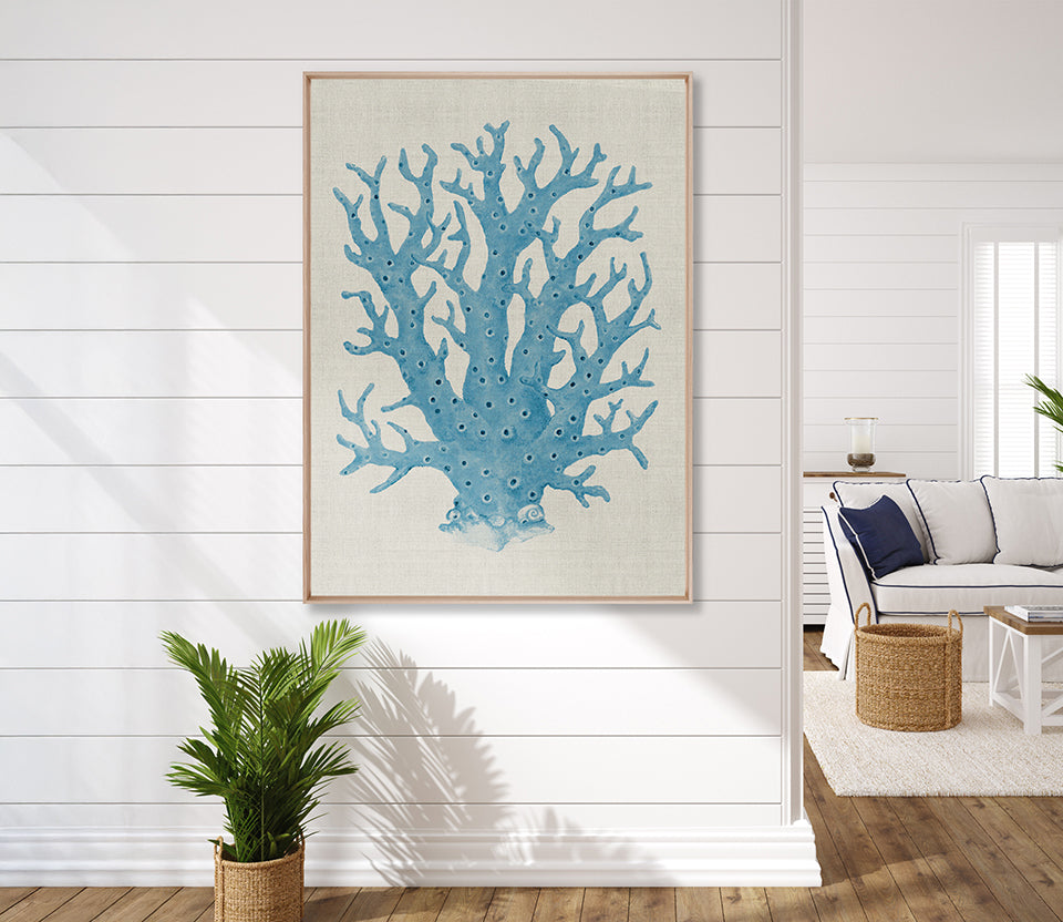 Coral Splendour (Pale Blue) XIII (Canvas)