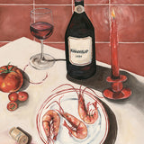 Mediterranean Summer II X-Large (1000mm W x 1400mm H) / Clear Acrylic