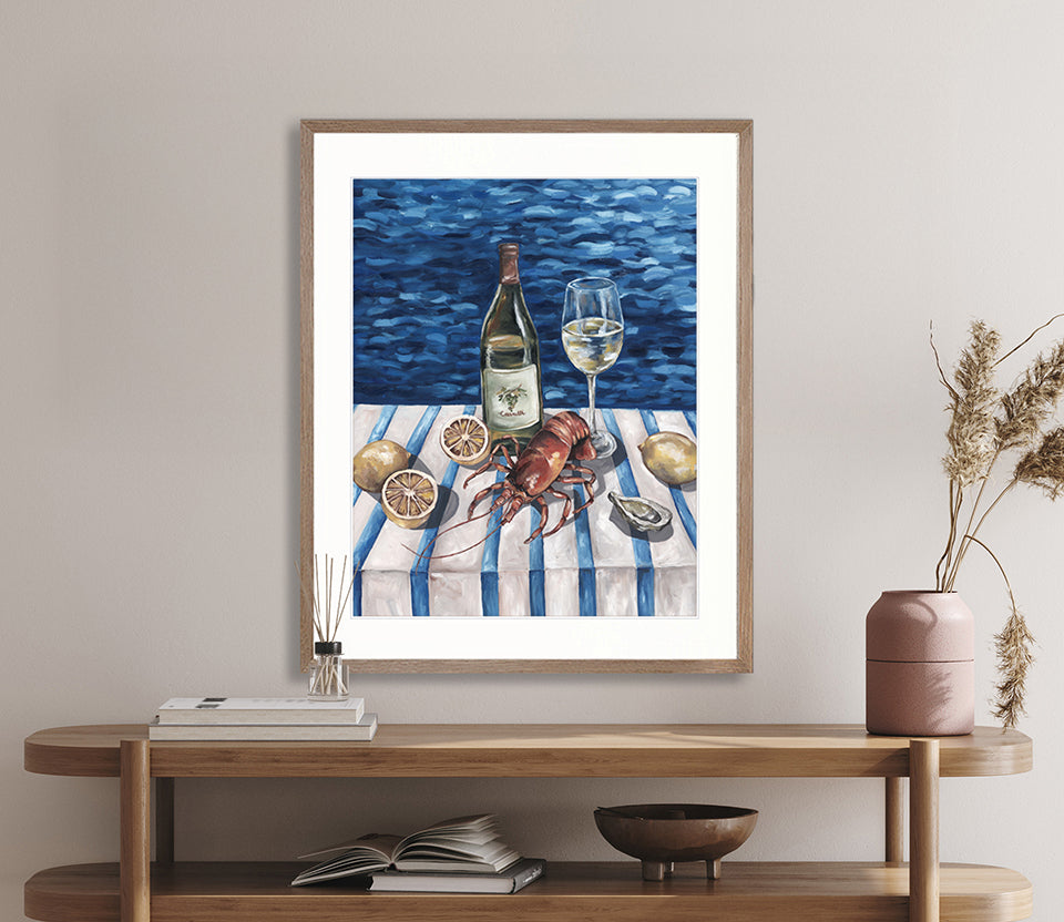 Mediterranean Summer VI X-Large (1000mm W x 1400mm H) / Clear Acrylic