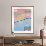 Miami Abstract III X-Large (1000mm W x 1400mm H) / Clear Acrylic