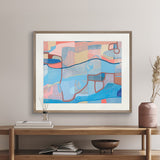 Miami Abstract IV X-Large (1400mm W x 1000mm H) / Clear Acrylic