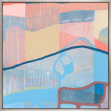 Miami Abstract VI (Canvas) Large (860mm W x 860mm H)