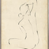 Miko Nude Study I (Canvas) Large (903mm W x 1109mm H)