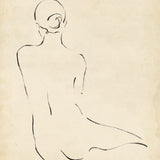 Miko Nude Study III (Canvas) Large (903mm W x 1109mm H)
