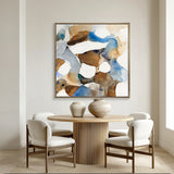 Mineral Veil Abstract I (Canvas) Large (860mm W x 860mm H)