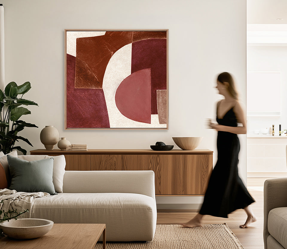 Monaco Abstract V (Canvas) Large (903mm W x 1109mm H)