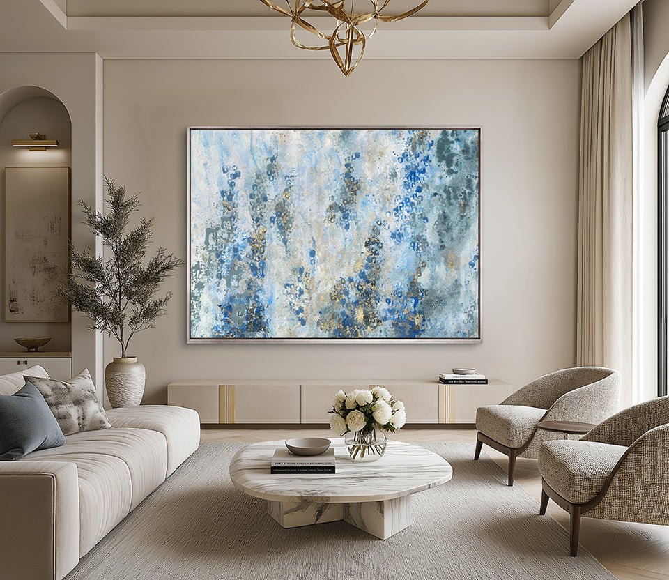 Marcelline Traces Abstract II (Canvas) Large (903mm W x 1109mm H)