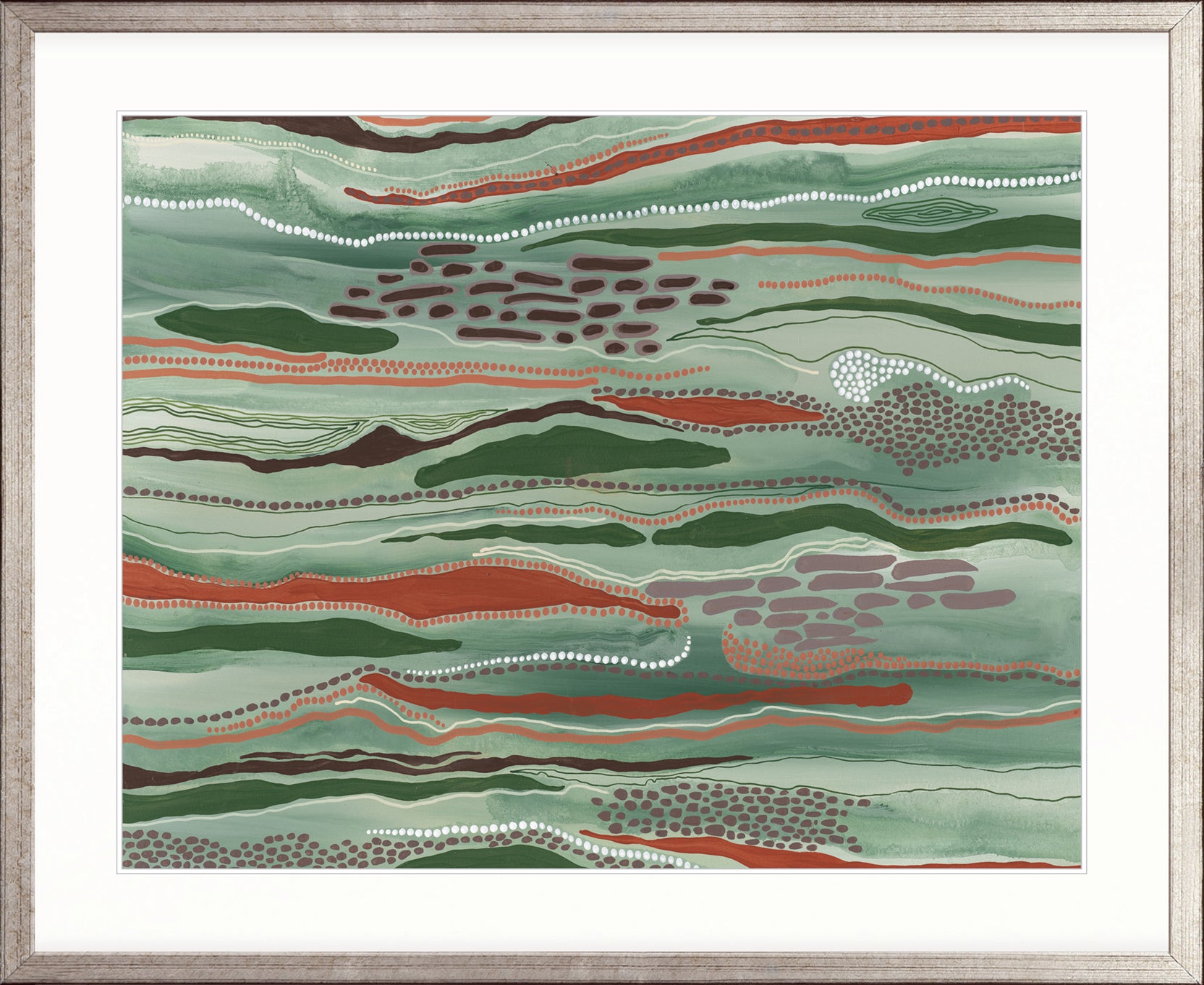 Murrawari Impressions V X-Large (1000mm W x 1400mm H) / Clear Acrylic