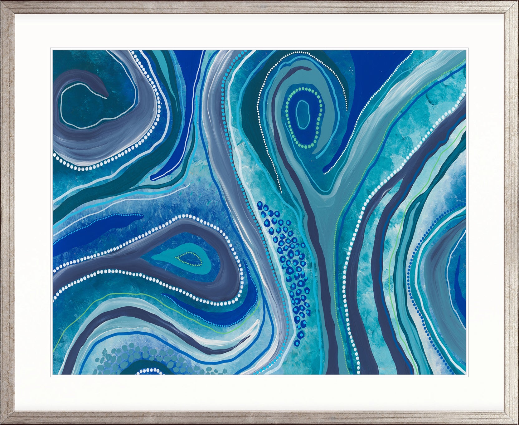 Murrawari Impressions VII X-Large (1000mm W x 1400mm H) / Clear Acrylic