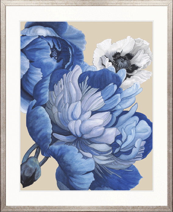 Peonies & Roses X (Blue)
