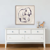 Petit Lapin V (Canvas) Large (860mm W x 860mm H)