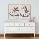 Petit Lapin XV (Canvas) Large (903mm W x 1109mm H)