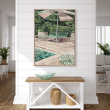 Poolside Bliss I (Canvas) Large (903mm W x 1109mm H)