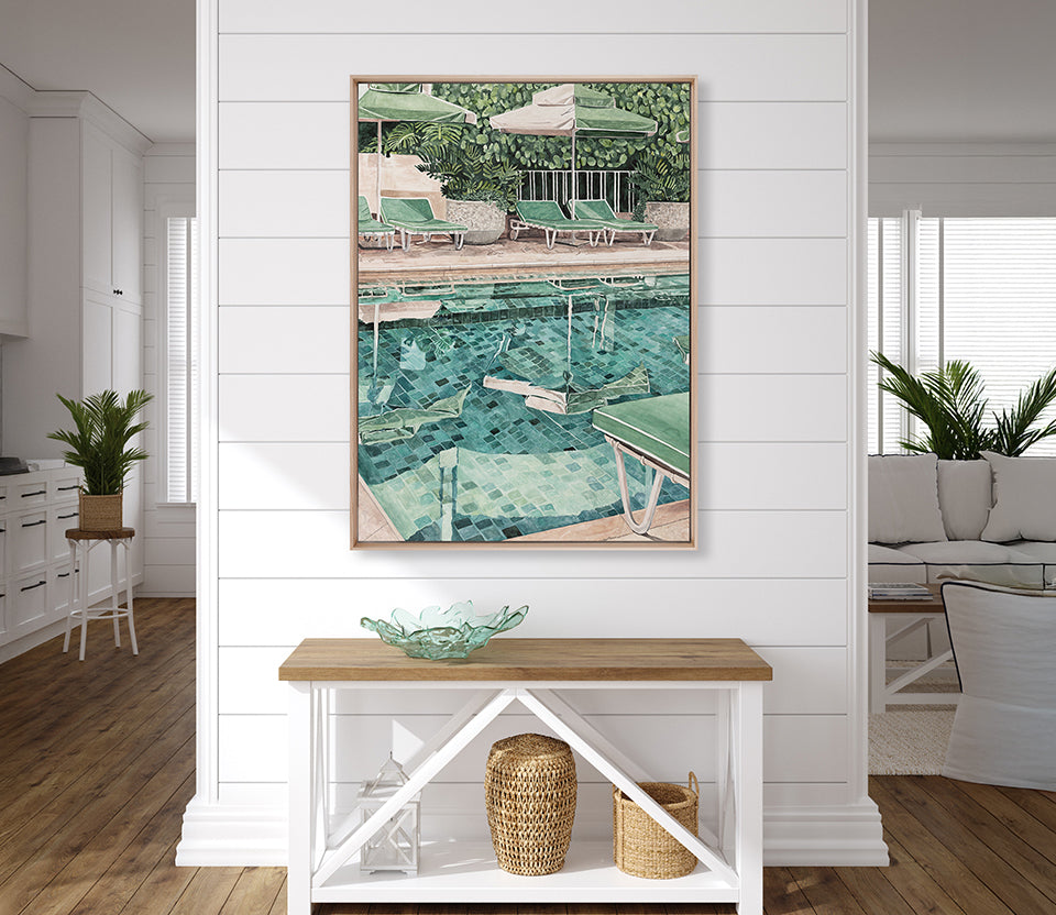 Poolside Bliss II (Canvas)