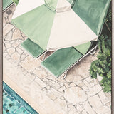 Poolside Bliss III (Canvas) Large (903mm W x 1109mm H)