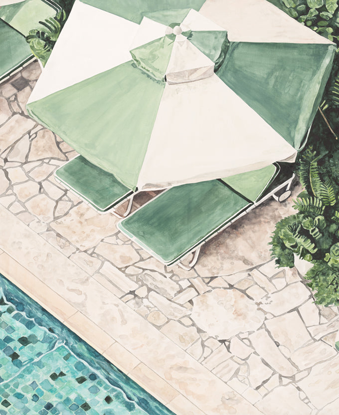 Poolside Bliss III (Canvas)
