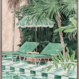 Poolside Bliss IV (Canvas) Large (903mm W x 1109mm H)