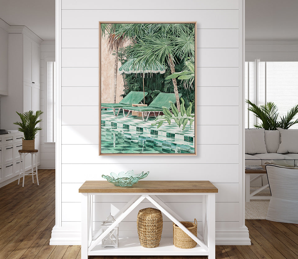 Poolside Bliss IV (Canvas)