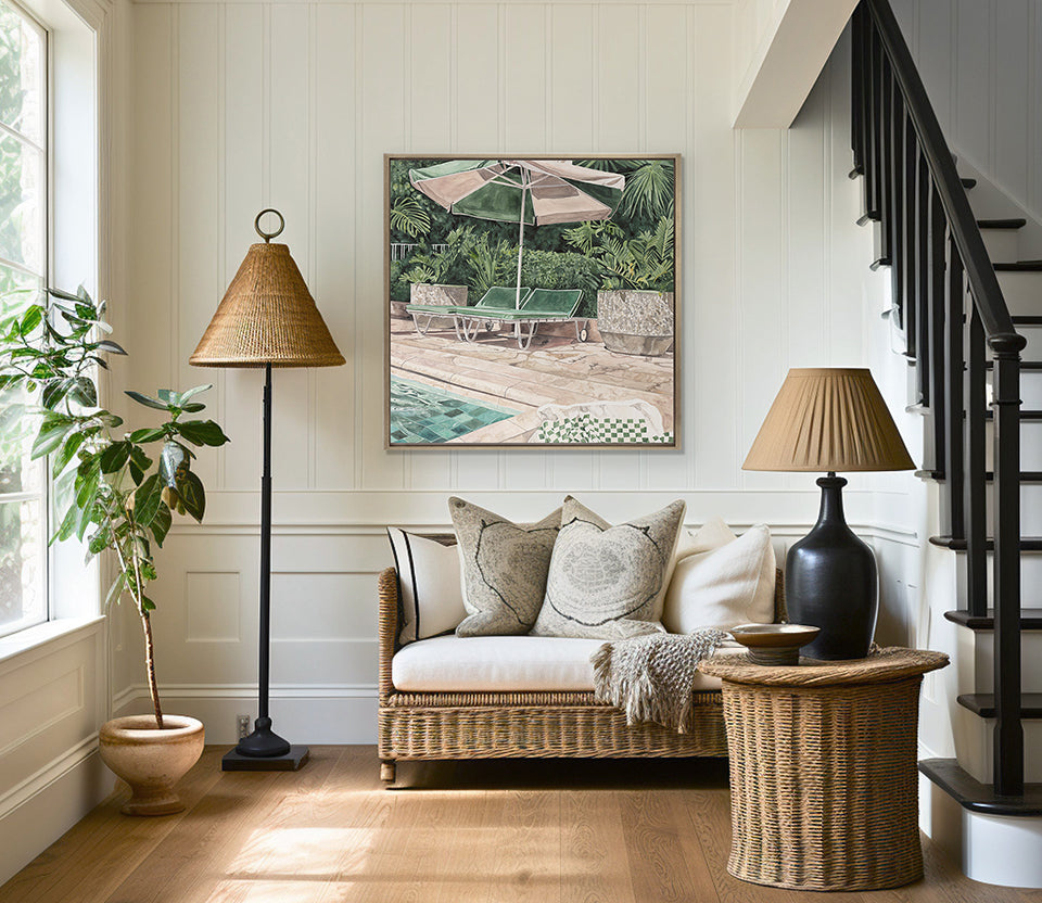 Poolside Bliss V (Canvas)