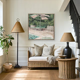 Poolside Bliss V (Canvas) Large (860mm W x 860mm H)