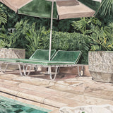 Poolside Bliss V (Canvas) Large (860mm W x 860mm H)