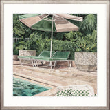Poolside Bliss V Small (550mm W x 550mm H) / Standard Clear Glass