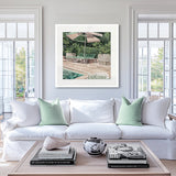 Poolside Bliss V Small (550mm W x 550mm H) / Standard Clear Glass