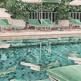 Poolside Bliss VI (Canvas) Large (860mm W x 860mm H)
