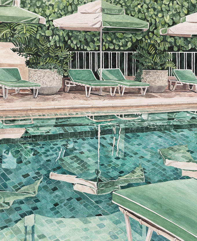 Poolside Bliss VI (Canvas)